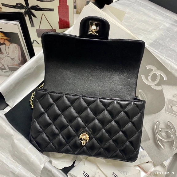 Firstbag Ru BAG HANDLE WITH FLAP MINI CHANEL TOP 0727